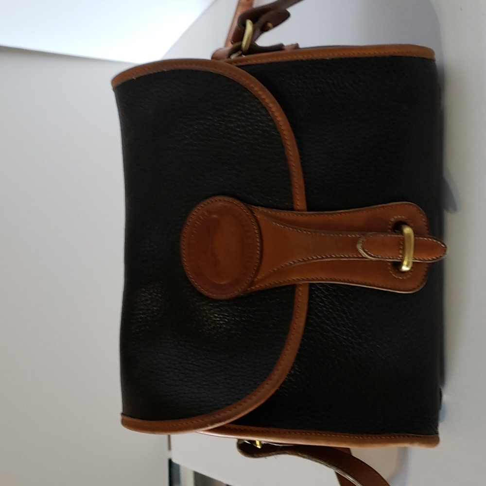 All weather leather shoulder bag